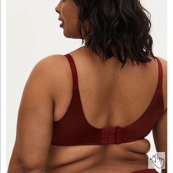 BURGUNDY RED SHINE 360° BACK SMOOTHING™ PUSH-UP T-SHIRT BRA- out of stock - Picture 2 of 10
